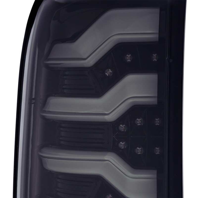 AlphaRex 14-18 Chevrolet Silverado 1500 PRO-Series LED Tail Lights Jet - 620010