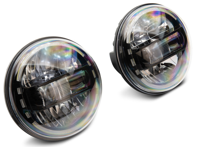 Raxiom 97-18 Jeep Wrangler TJ/JK Axial 7-Inch LED Headlights w/ - J155570