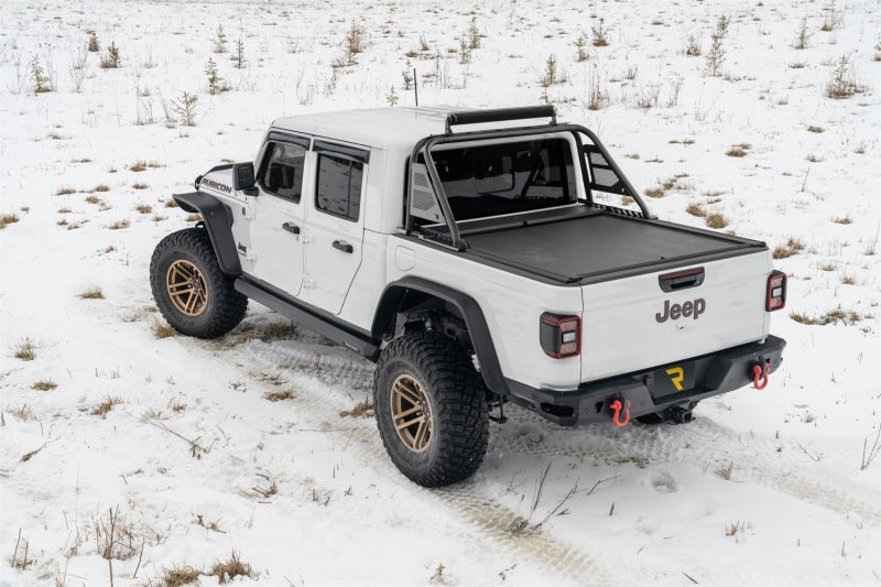 N-Fab ARC Sports Bar 20-22 Jeep Gladiator - Textured Black(Roll-N-Lock - J19BR-RLT
