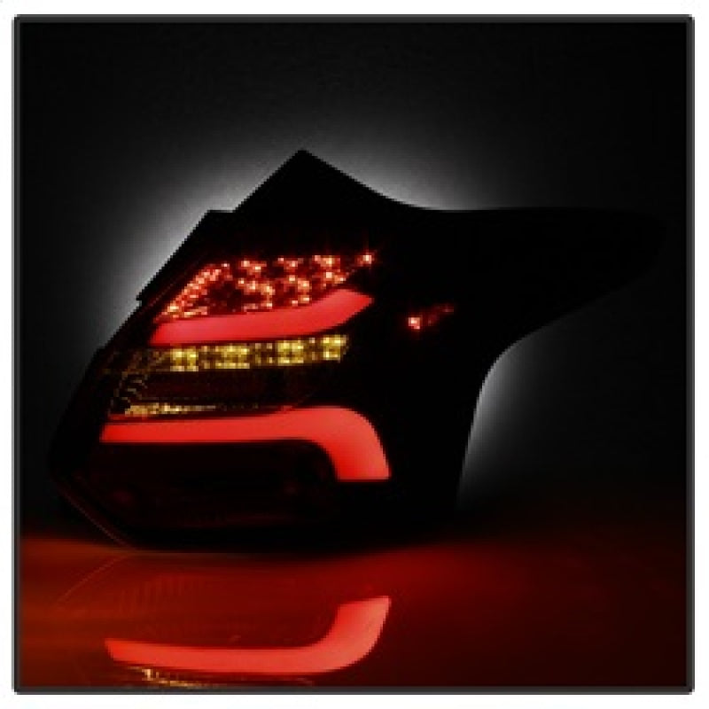 Spyder 12-14 Ford Focus 5DR LED Tail Lights - Black - 5085146