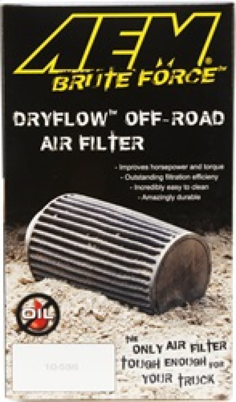AEM 3.5 in x 9 in Dryflow Conical Air Filter - 21-2049BF