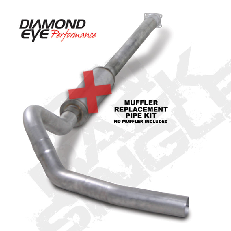 Diamond Eye KIT 4in CB MFLR RPLCMENT PIPE SGL AL: - K4110A-RP