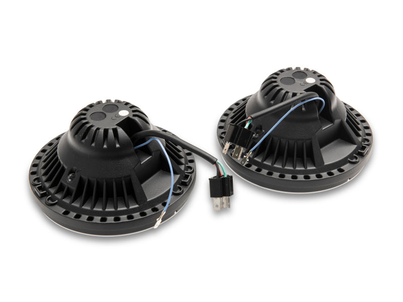 Raxiom 07-18 Jeep Wrangler JK Axial Series LED Headlights- Black - J132813