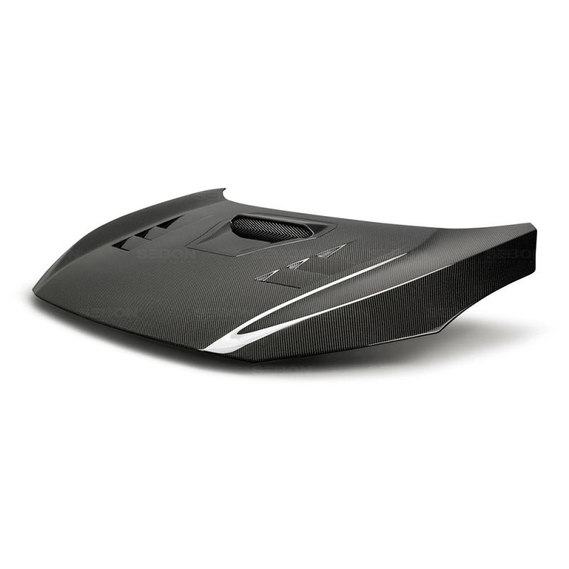 Seibon 17-18 Honda Civic Type-R TS-Style Carbon Fiber Hood - HD17HDCVR-TS