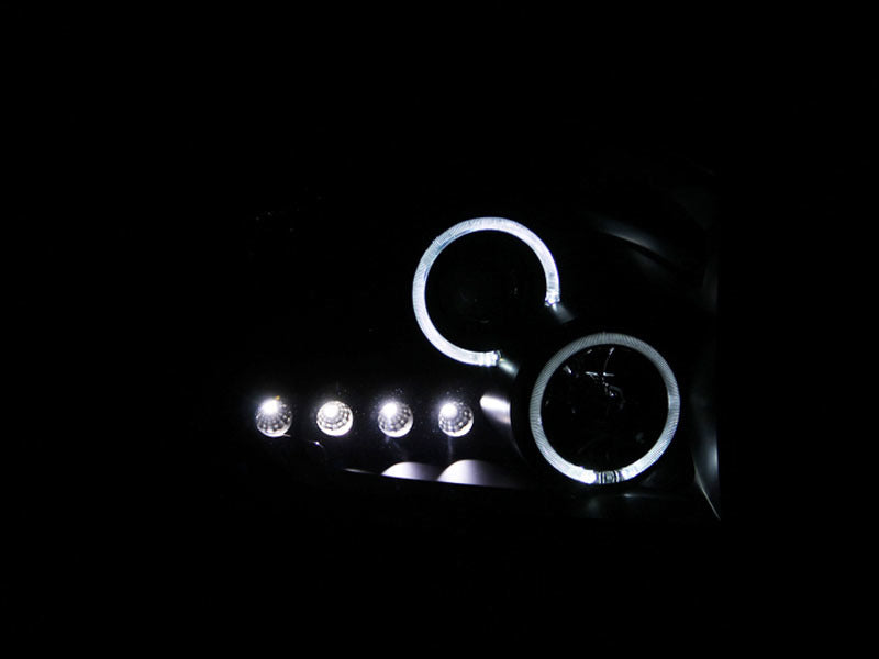 ANZO 2006-2008 Dodge Ram 1500 Projector Headlights w/ Halo Chrome - 111210