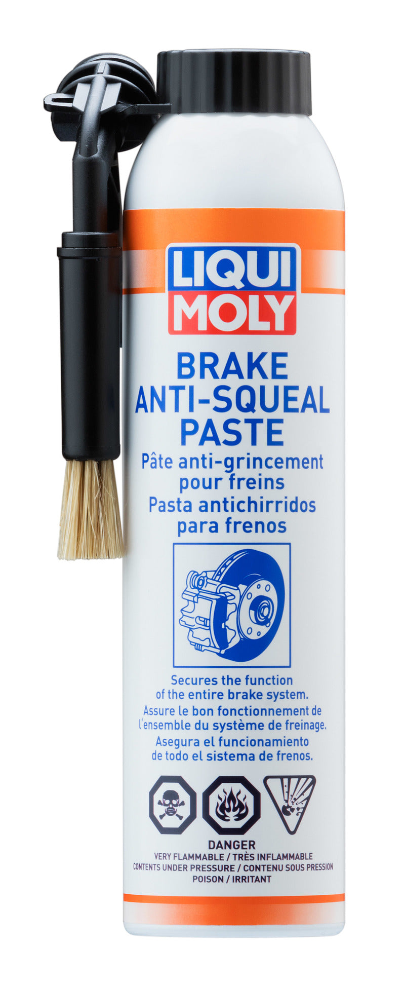 LIQUI MOLY 200mL Brake Anti-Squeal Paste (Can w/Brush) (Aerosol) - 20240 - 6/pkg