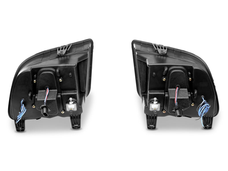 Raxiom 05-09 Ford Mustang w/ Halogen LED Halo Prjctr Headlights-Blk - 49128