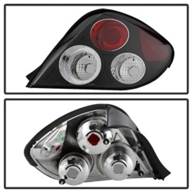 Spyder Hyundai Tiburon 03-05 Euro Style Tail Lights Black ALT-YD-HYT03-BK - 5005434