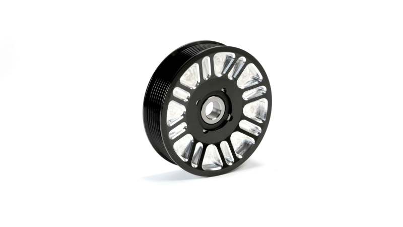 Fleece Performance 03-18 Dodge 2500/3500 Cummins Upper Fan Pulley Idler - FPE-34657-BLK-SPK