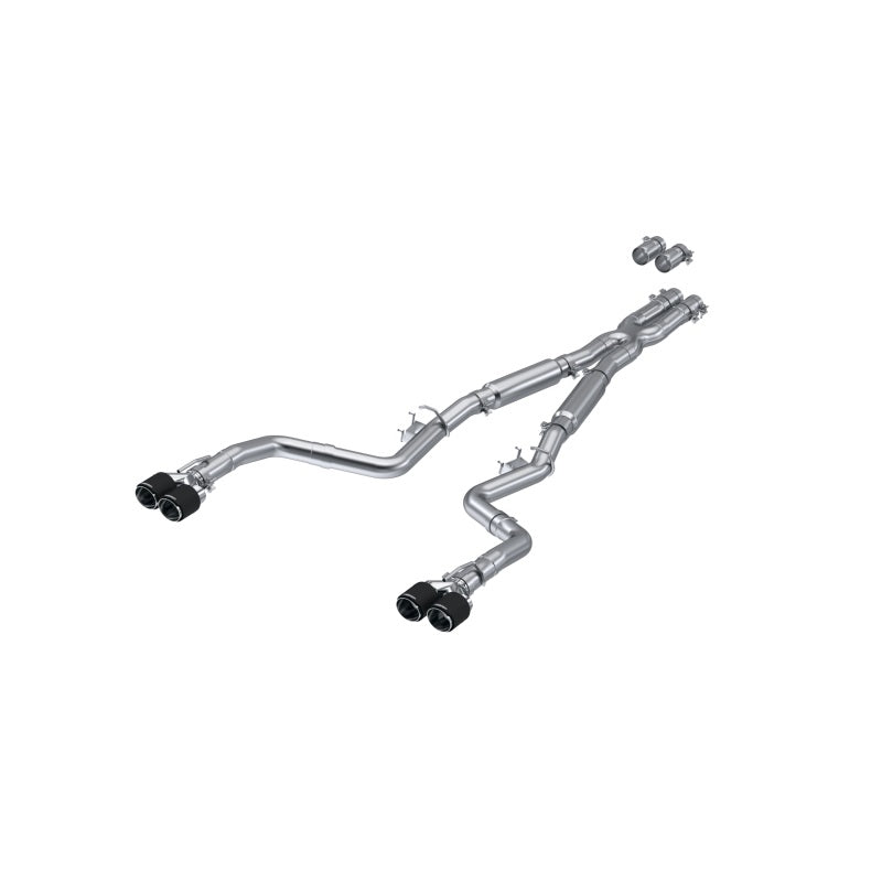 MBRP 17-Up Dodge Challenger 5.7L/6.2L/6.4L Carbon Fiber Quad Tip T304 - S71133CF