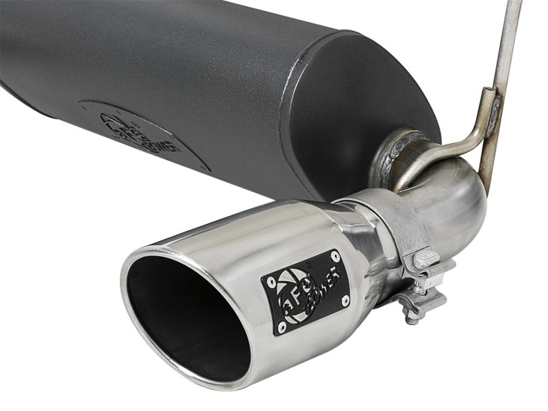 Rebel Series 2.5in 304 SS Cat-Back Exhaust w/ Polished Tips - 49-38066-P