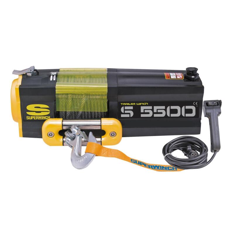 Superwinch 5500 LBS 12V DC 7/32in x 60ft Steel Rope - 1455200