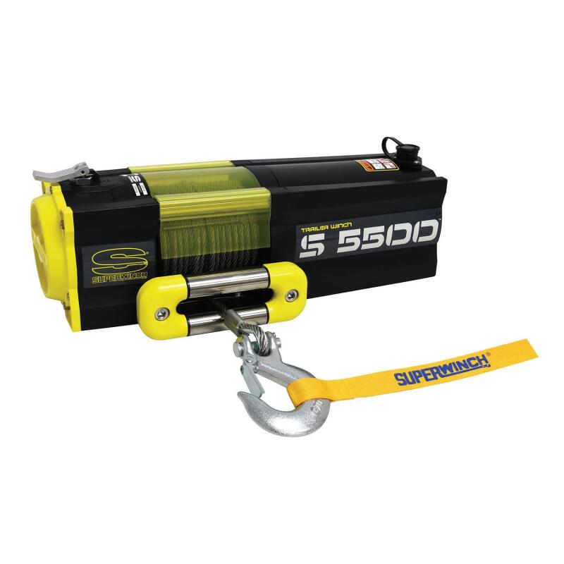 Superwinch 5500 LBS 12V DC 7/32in x 60ft Steel Rope - 1455200