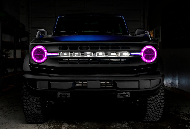 Oracle 21-22 Ford Bronco Headlight Halo Kit w/DRL Bar - - 1471-330