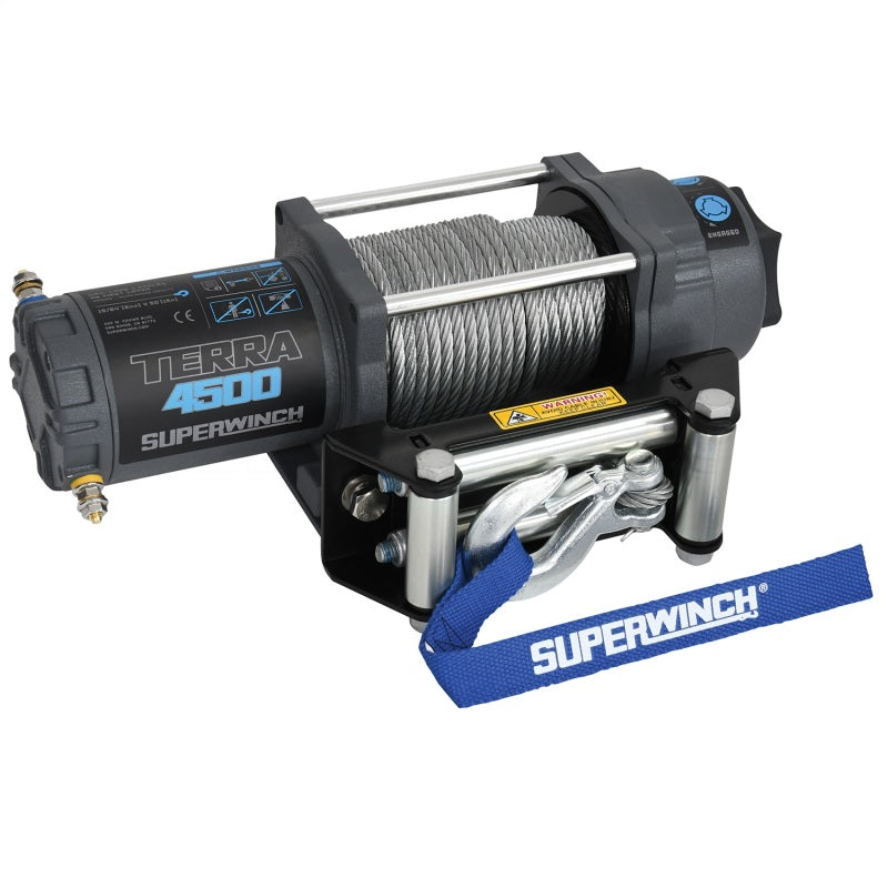 Superwinch 4500 LBS 12V DC 15/64in x 50ft Steel Rope - 1145260