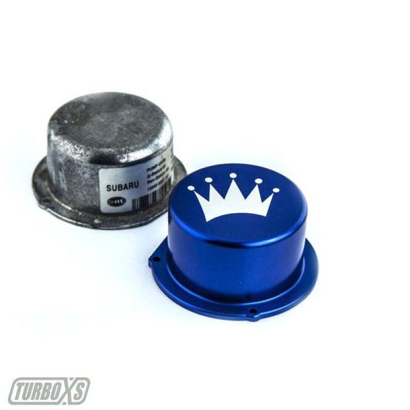 Turbo XS 15-16 Subaru WRX Billet Aluminum Vacuum Pump Cover - W15-VPC-BLU