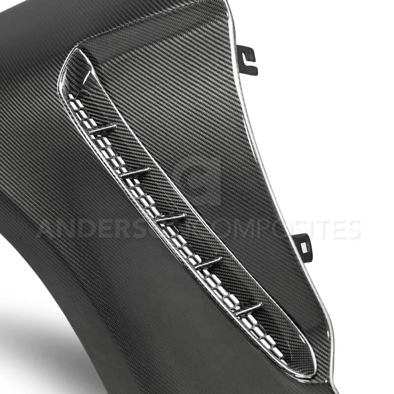 Anderson Composites 2018 Ford Mustang GT350 Style Carbon Fiber Fenders - AC-FF18FDMU-GR