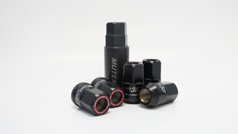 Wheel Mate Muteki HR38 Open End Lug Nuts 12x1.50 Black - HR3806BU