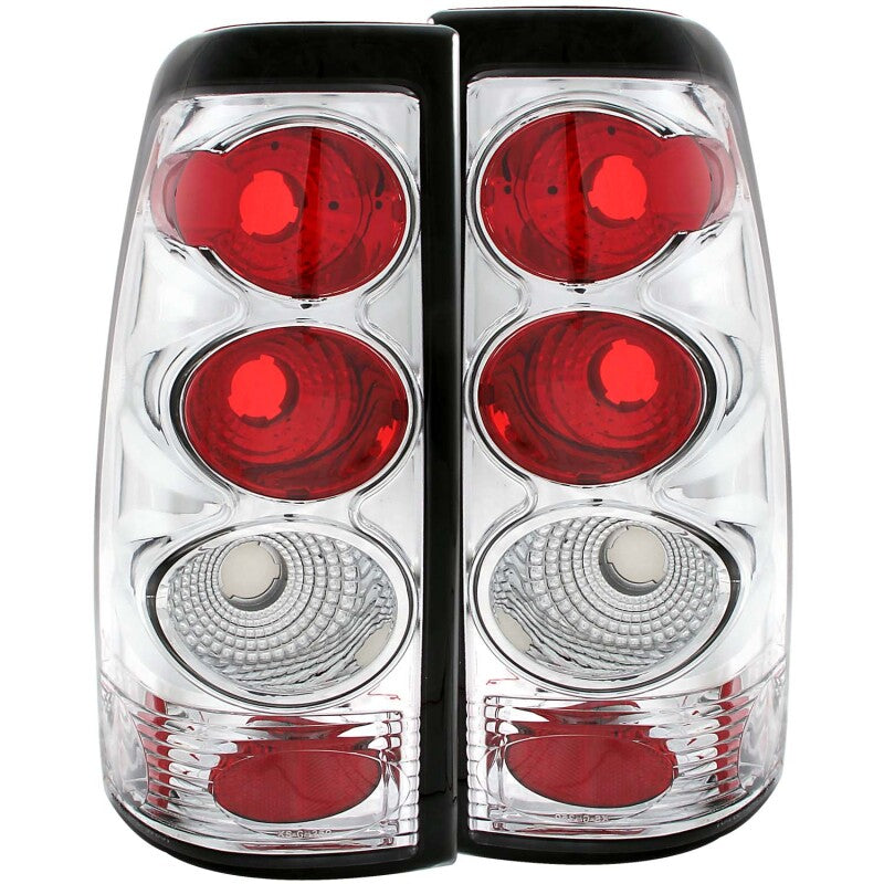 ANZO 1999-2002 Chevrolet Silverado 1500 Taillights Chrome - 211023