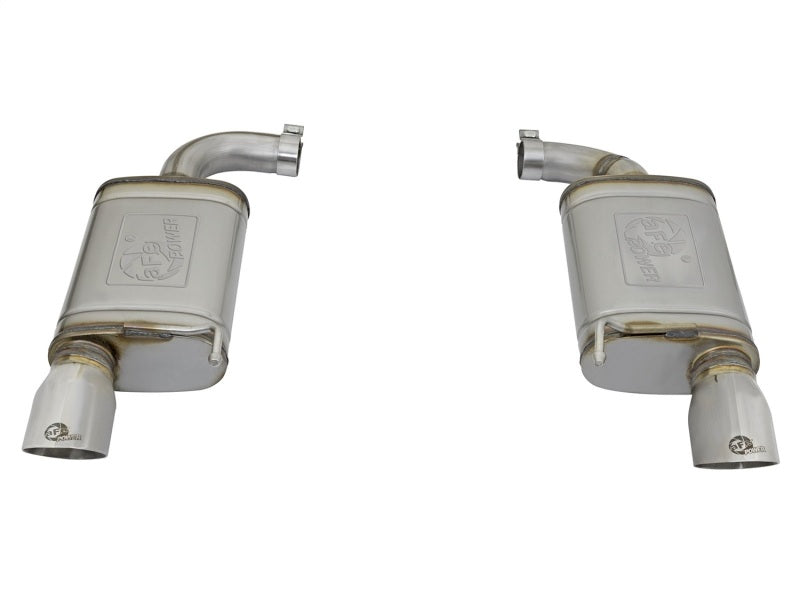 aFe MACHForce XP 2.5in 409 Stainless Axle Back Exhaust w/Stainless - 49-43085-P