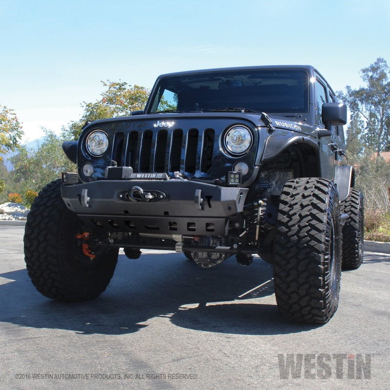 Westin 07-18 Jeep Wrangler JK WJ2 Stubby Front Bumper - - 59-80005