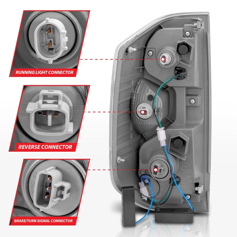 ANZO 2014-2015 Toyota Tundra LED Taillights Smoke - 311234