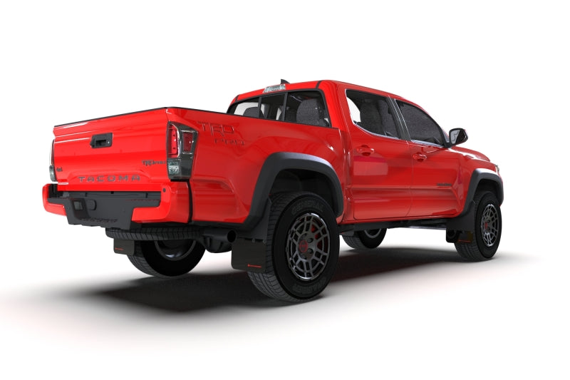 Rally Armor 16-23 Toyota Tacoma Gen 3 Black Mud Flap - MF94-BLK-GRY