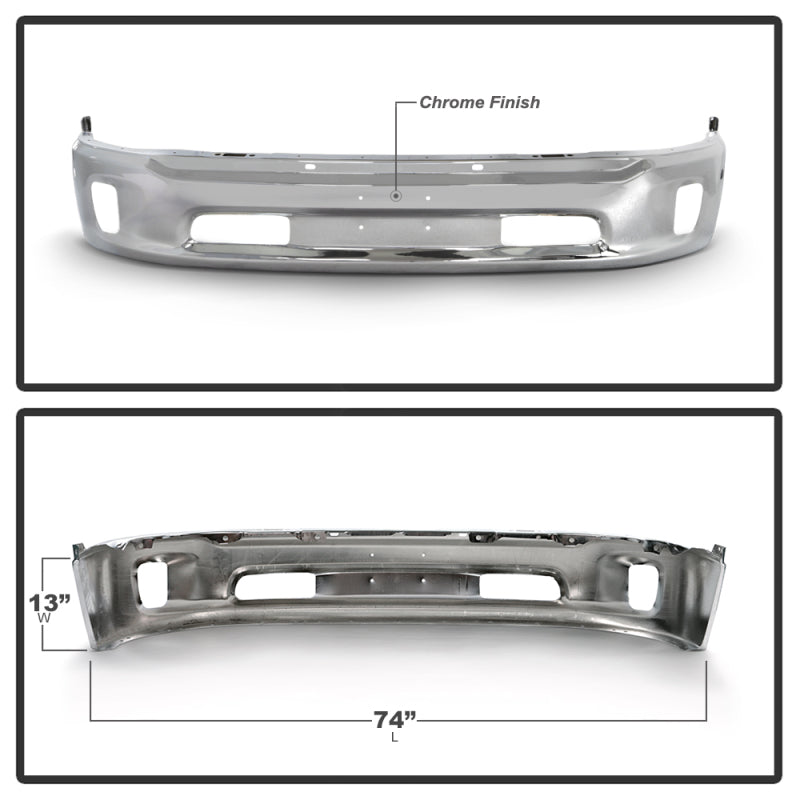 Spyder Dodge Ram 1500 13-18 Bottom w/o Sensor w/Fog Light - 9948503