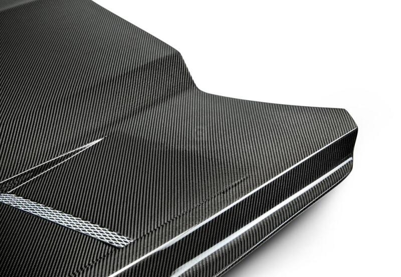Anderson Composites 15-17 Ford Mustang (Excl. GT350/GT350R) Heat Extractor Double - AC-HD15FDMU-SA-DS