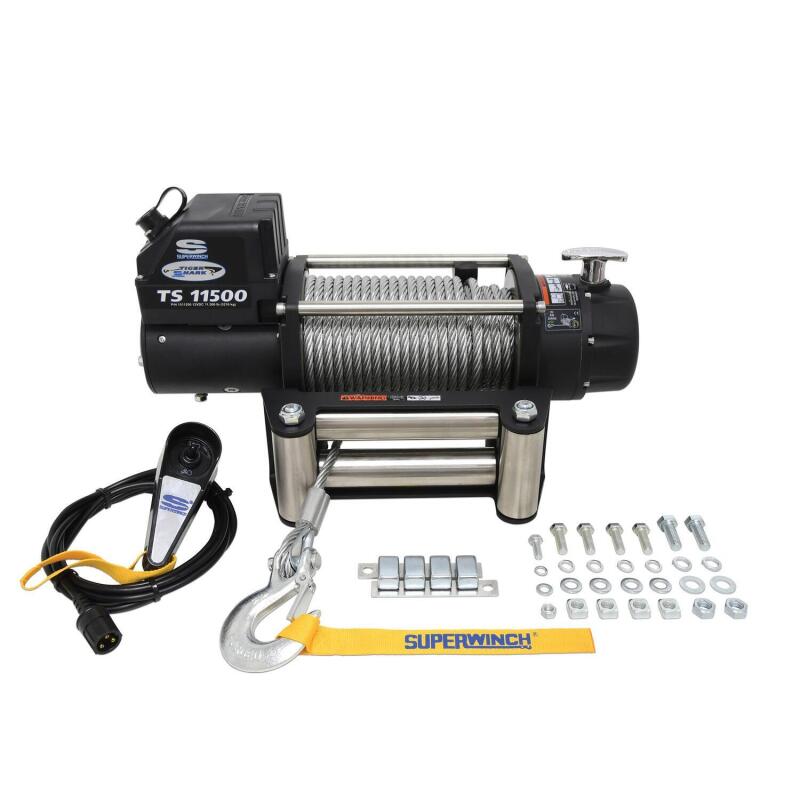 Superwinch 11500 LBS 12V DC 3/8in x 84ft Steel Rope - 1511200