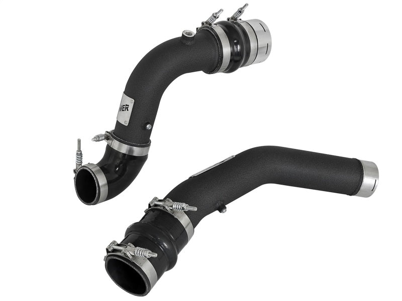 aFe Bladerunner 3in Hot and Cold Side Black Intercooler Tubes - 46-20314-B