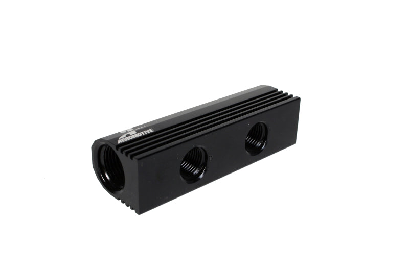 Aeromotive Fuel Distribution Log (4-Ports) (2) 8 AN/(2) 6 AN - 14601