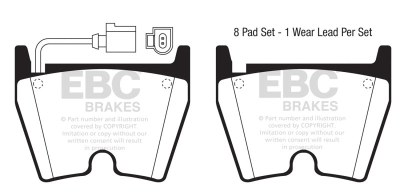 EBC Yellowstuff Brake Pad Sets (Fronts Only) - DP41513/3R
