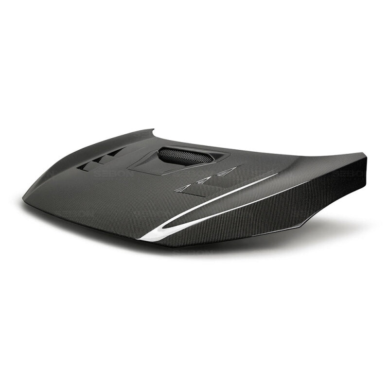 Seibon 17-18 Honda Civic Type-R TS-Style Carbon Fiber Hood - HD17HDCVR-TS
