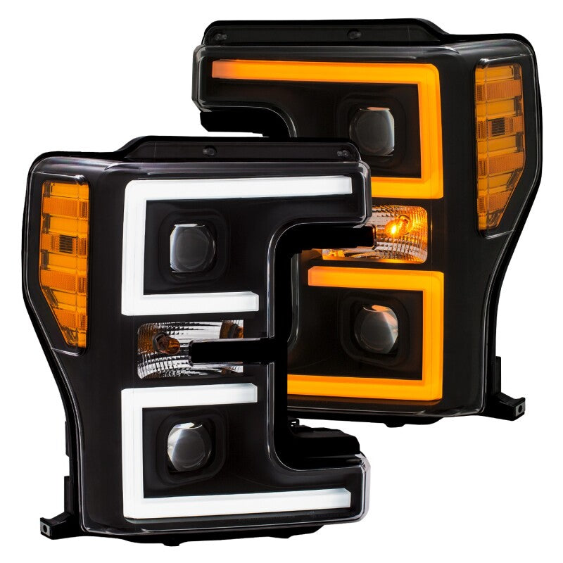 ANZO LED Headlights 17-18 Ford F-250 Super Duty Plank-Style L.E.D. - 111388