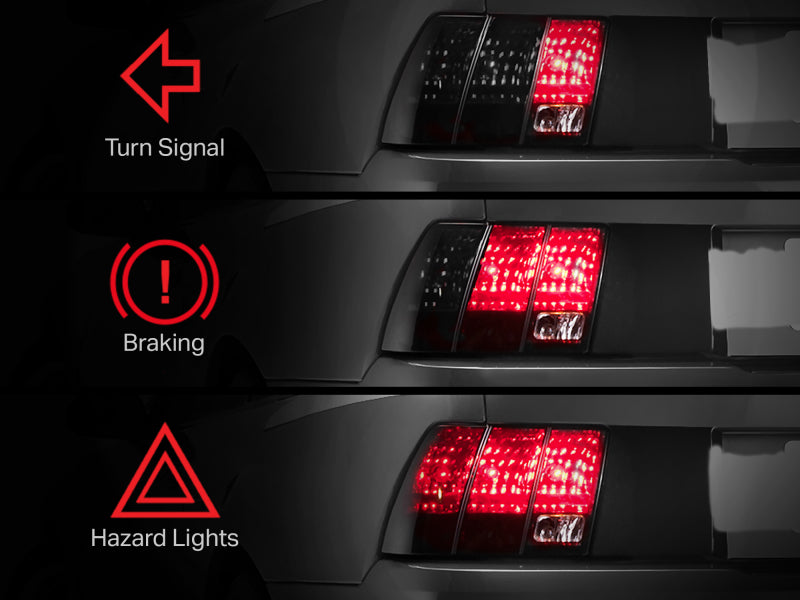 Raxiom 96-04 Ford Mustang Excluding 99-01 Cobra Sequential Tail Light - 49143