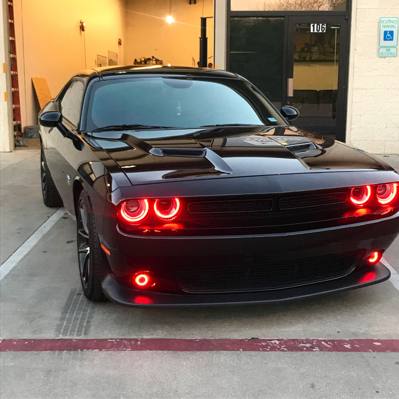 Oracle 15-21 Dodge Challenger Waterproof LED Fog Light Halo Kit - 1236-333