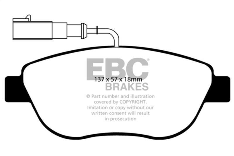 EBC Yellowstuff Brake Pad Sets (Fronts Only) - DP41383R