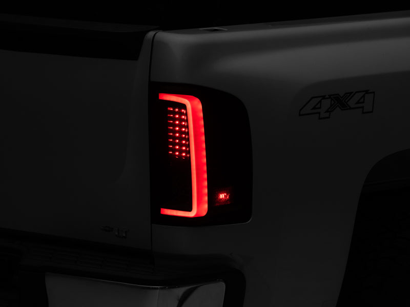 Raxiom 07-13 Chevy Silverado 1500 G2 LED Tail Lights- Black - S112711