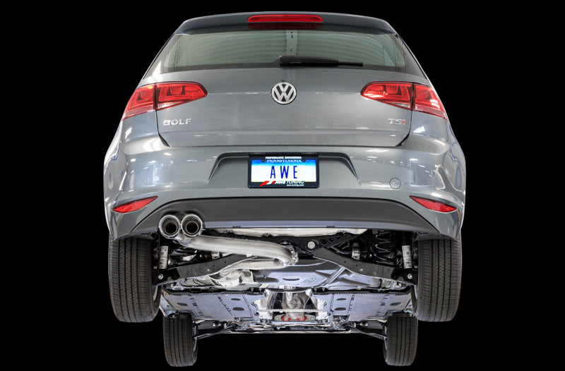 AWE Tuning VW MK7 Golf 1.8T Track Edition Exhaust w/Diamond - 3020-23022