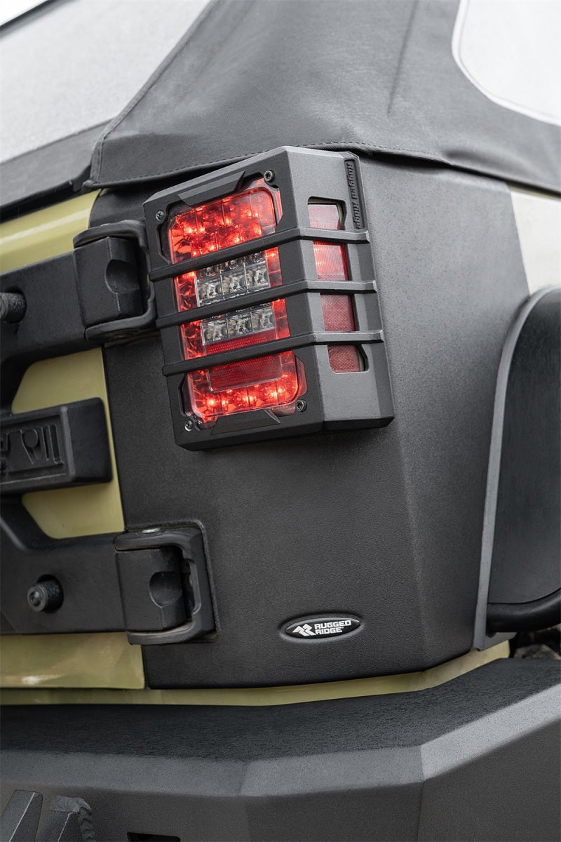 Rugged Ridge Rear Corner Kit Body Armor 4-Door 07-18 Jeep - 11651.77