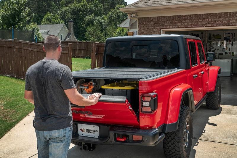 Rugged Ridge Armis Hard Folding With LINE-X Bed Cover 2020 - 13550.24