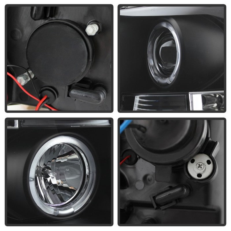 Spyder Chevy Silverado 1500 07-13 Projector Headlights LED Halo LED - 5009494