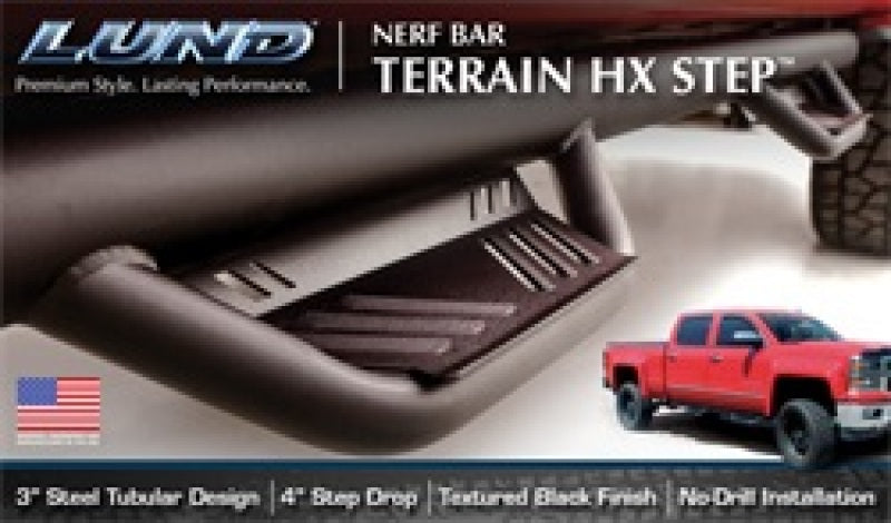 Lund 15-18 Ford F-150 SuperCab Terrain HX Step Nerf Bars - 34641414