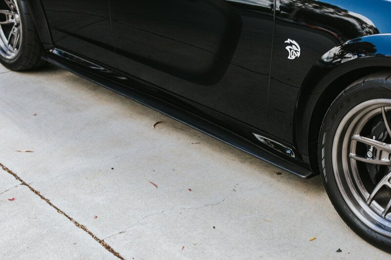 Anderson Composites 20-21 Dodge Charger Hellcat Type-MB Wide Body Rocker - AC-SS20DGCR-MB