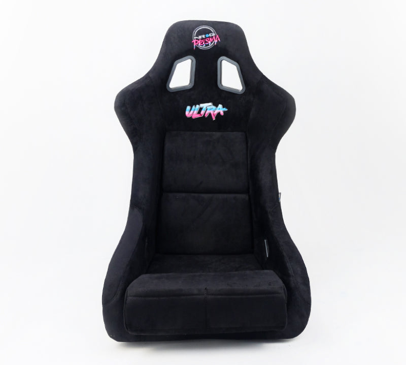 NRG FRP Bucket Seat ULTRA Edition - Large (Black Alcantara/Gold - FRP-302BK-ULTRA