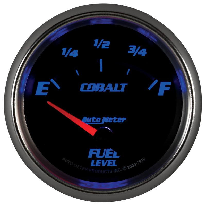Autometer Cobalt 66.7mm 240-33 ohms Short Sweep Electronic Fuel Level - 7916