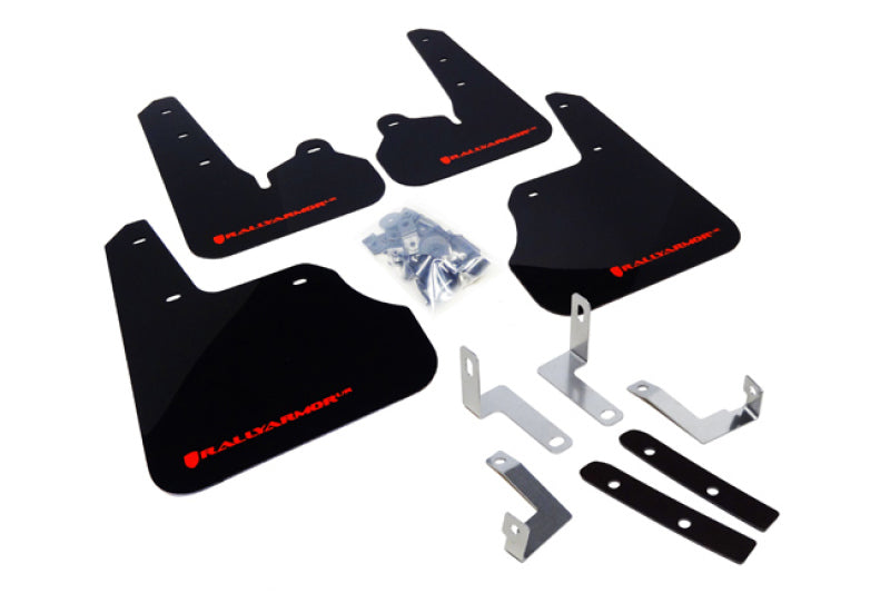 Rally Armor 12-16 Subaru Impreza 4D/5D Black UR Mud Flap - MF22-UR-BLK/RD