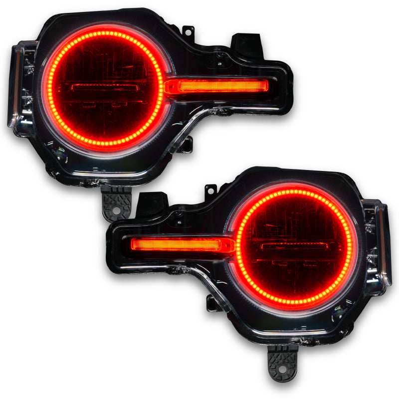 Oracle 21-22 Ford Bronco Headlight Halo Kit w/DRL Bar - - 1471-333