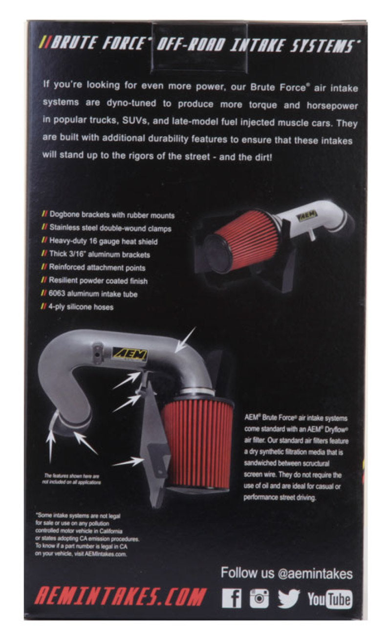AEM 3.5 in x 9 in Dryflow Conical Air Filter - 21-2049BF